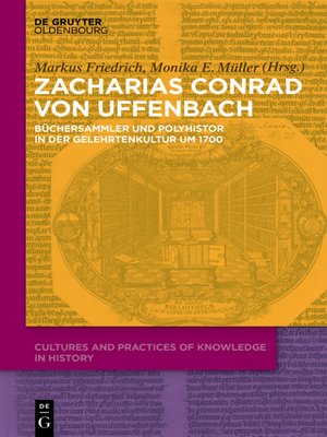 cover image of Zacharias Konrad von Uffenbach